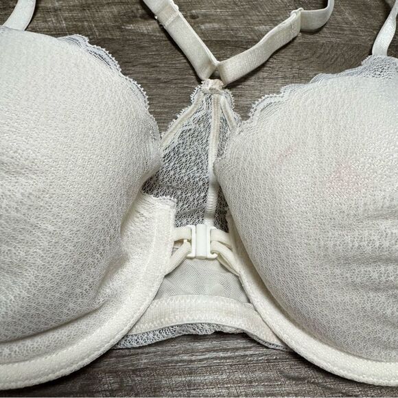 Auden Lightly Lined Demi Coverage Racerback Bra Size 34C - Picture 4 of 7